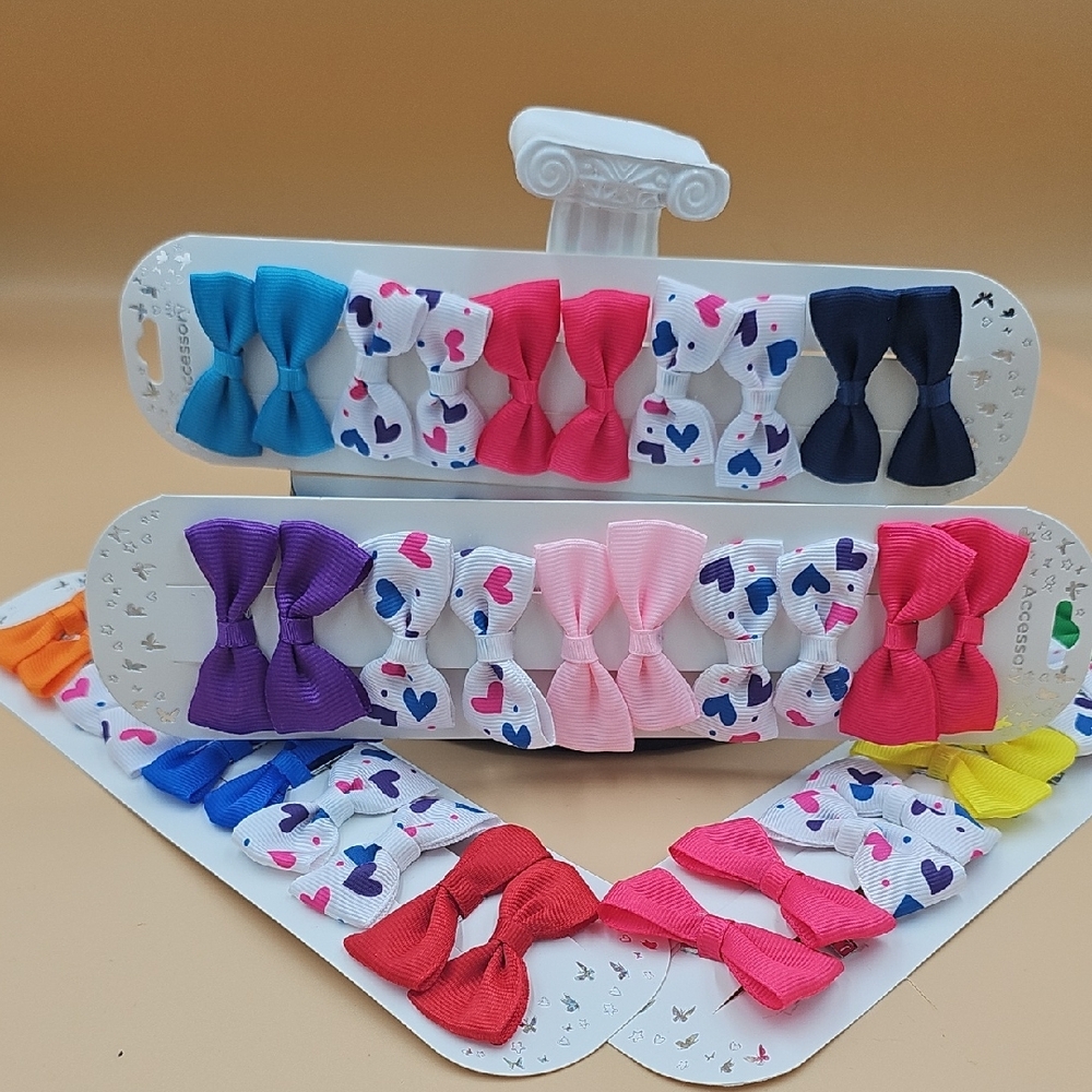 Colorful Hair Bow Set